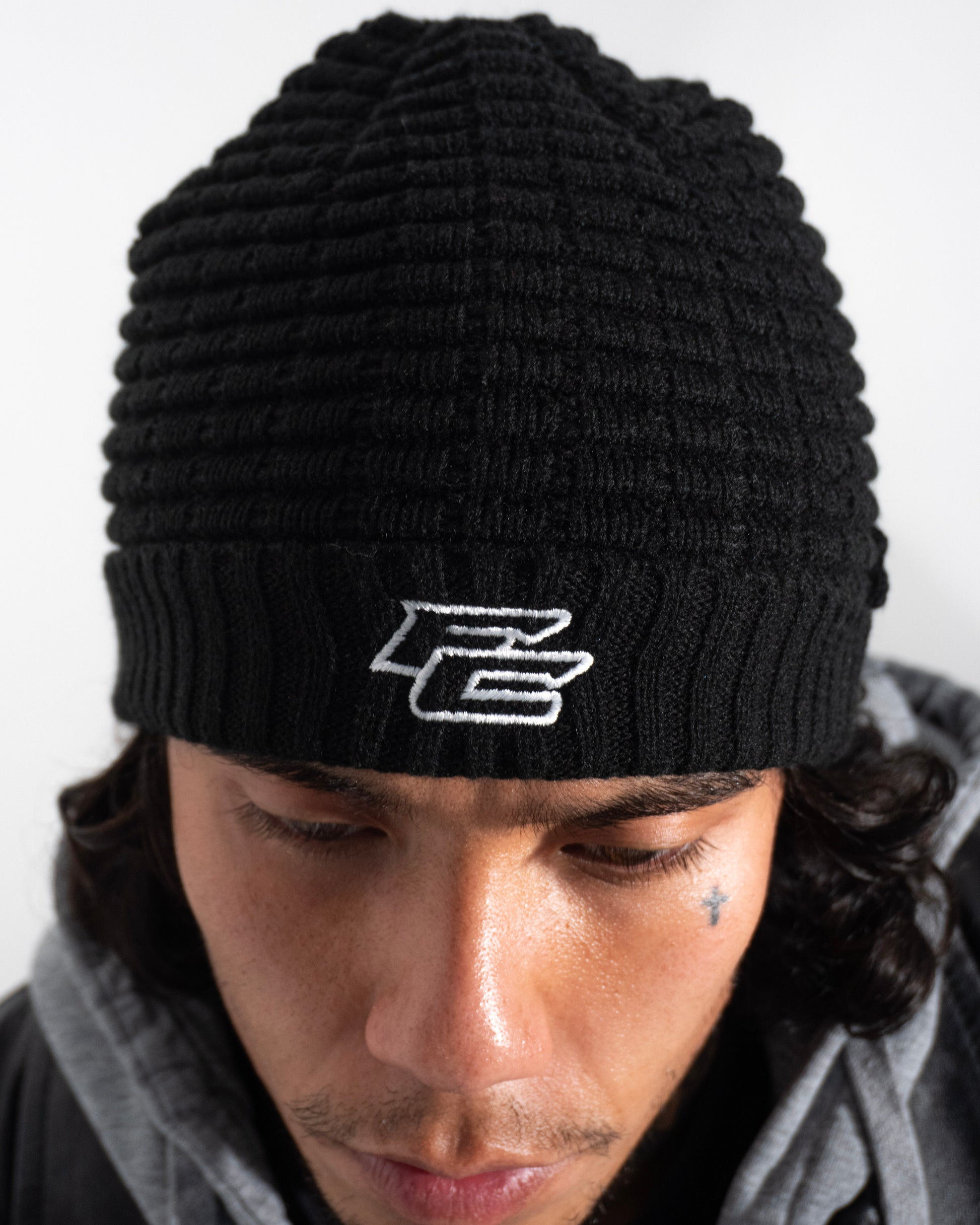 Ribbed Beanie (Black)