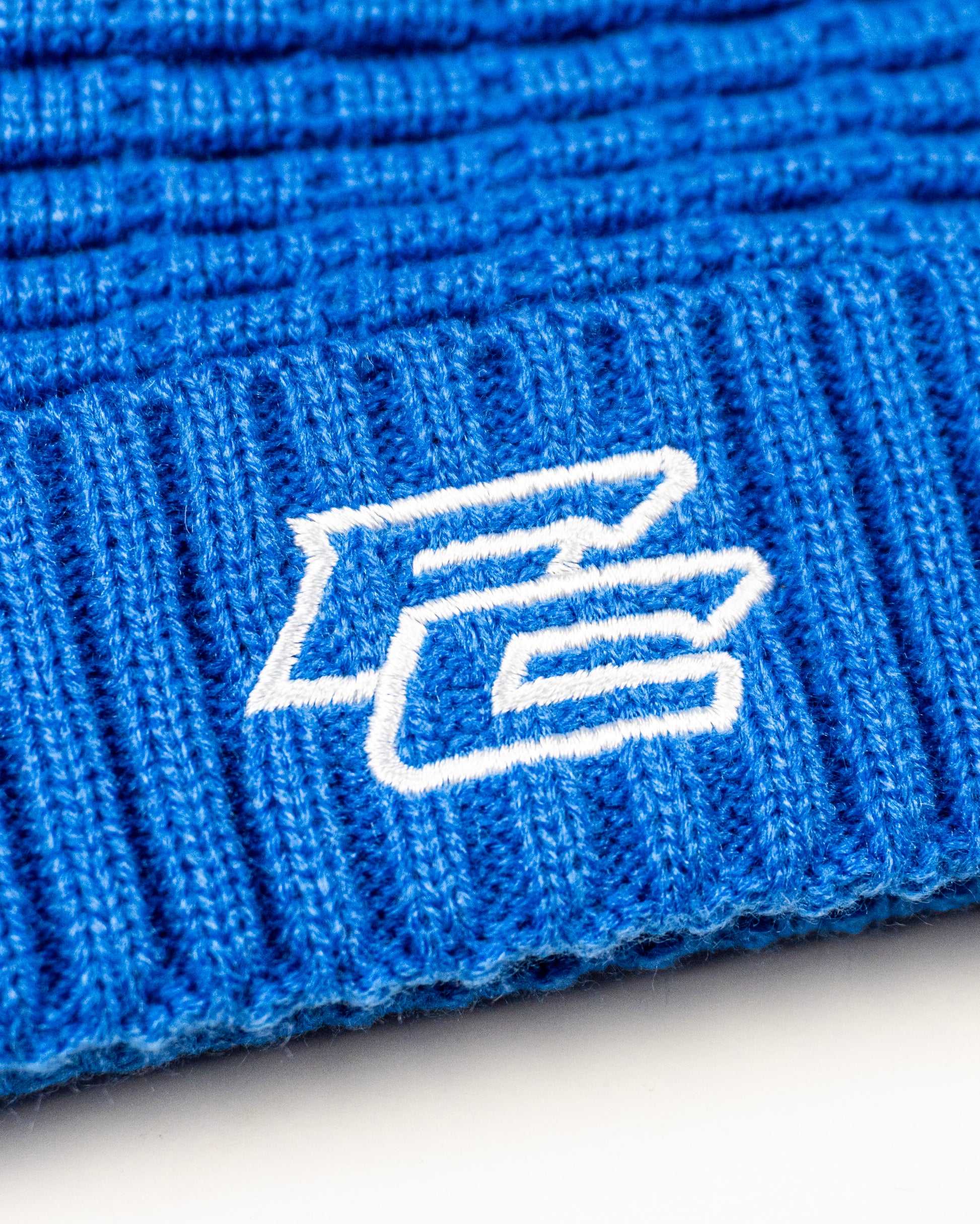 Ribbed Beanie (Alpine Blue)