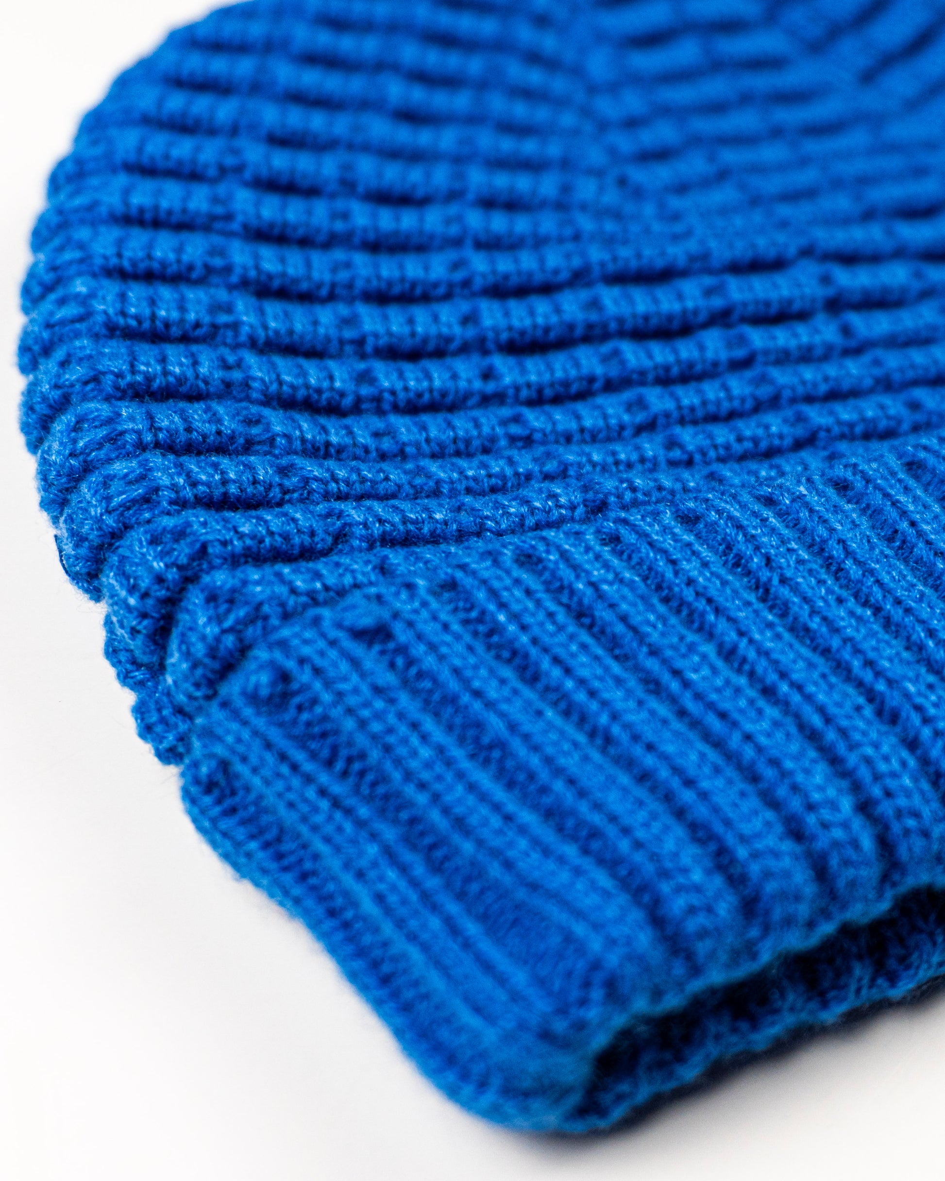 Ribbed Beanie (Alpine Blue)