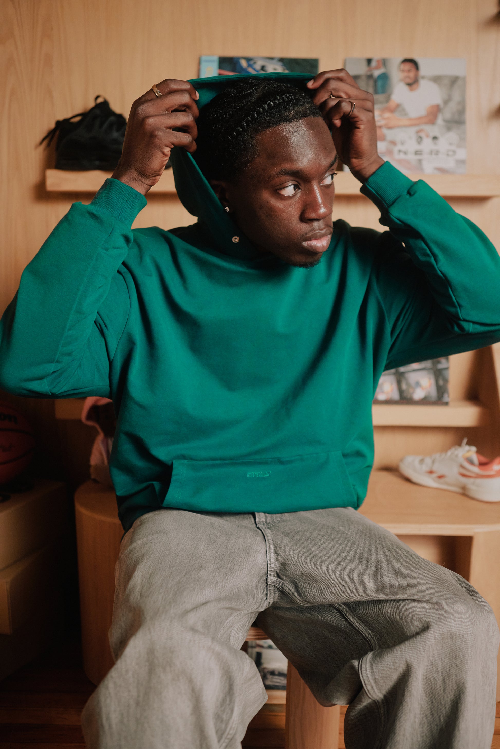 Basic Hoodie "Racer Green"