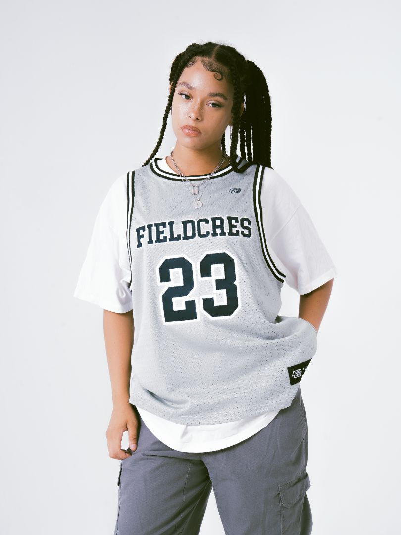 "Silver Steel" Basketball Jersey