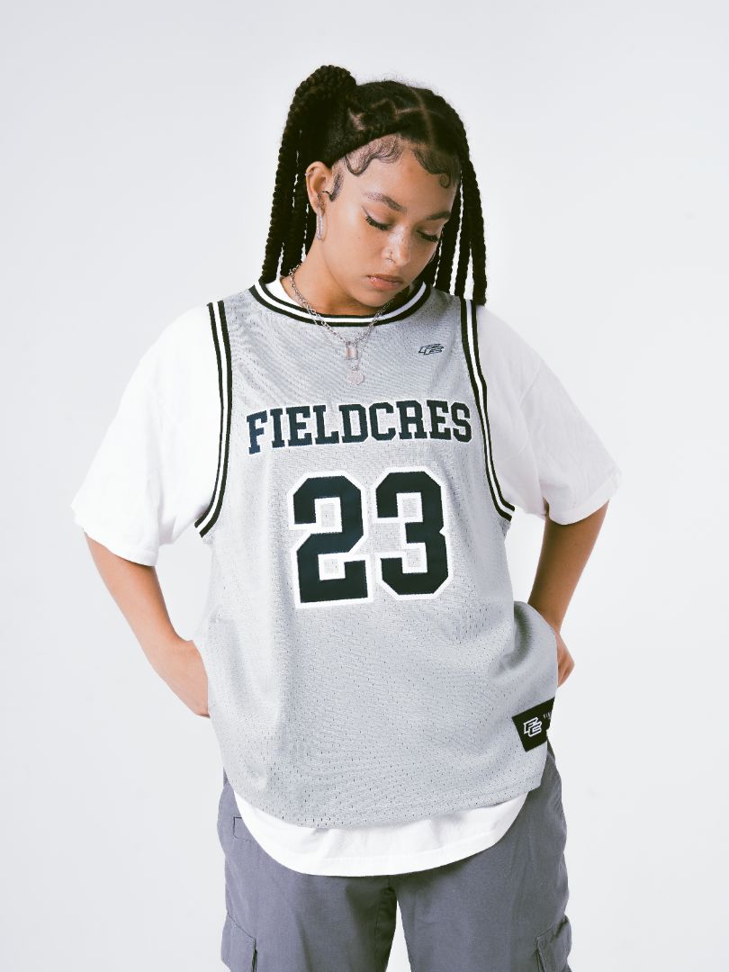 "Silver Steel" Basketball Jersey