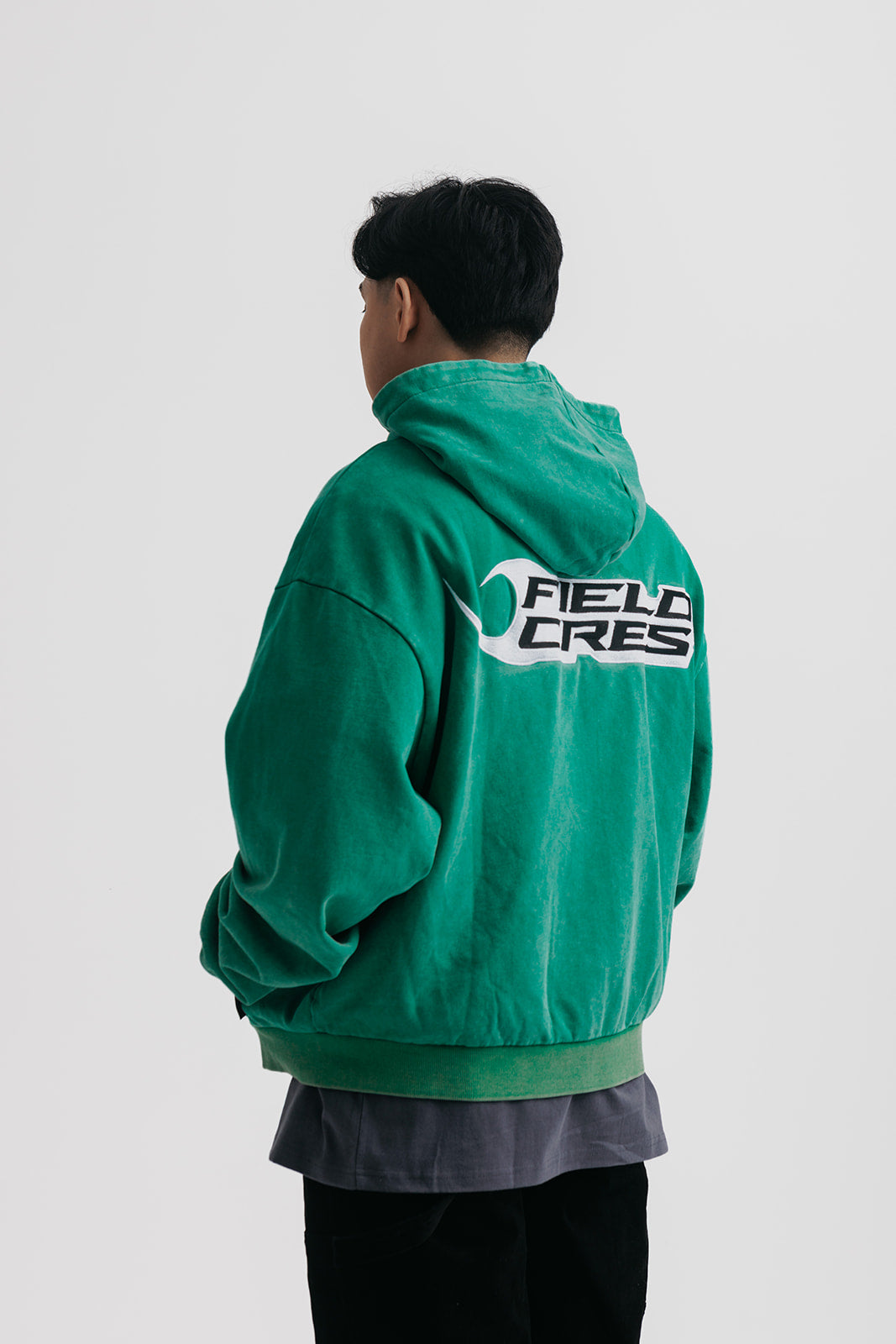 Basic Sunfaded Zip-Up Hoodie