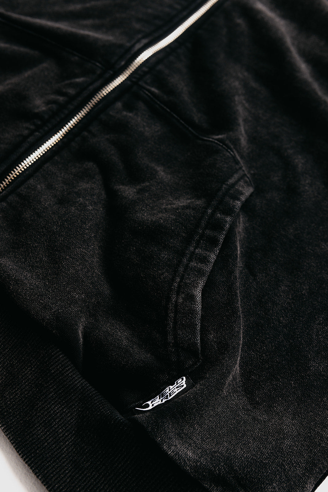 Basic Sunfaded Zip-Up Hoodie